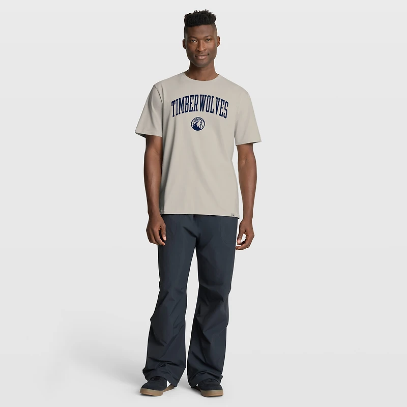 T-shirt premium Fanatics Cream Minnesota Timberwolves Crossover Collection Pull Up Jumper Shot pour homme