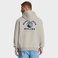 Sweat à capuche premium blanc cassé pour homme Fanatics Minnesota Timberwolves Crossover Collection Blocked Shot