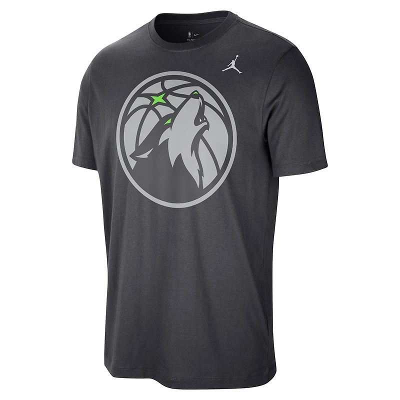 Men's Jordan Brand Anthracite Minnesota Timberwolves Statement Edition Essential T-Shirt