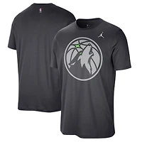 T-shirt Jordan Brand anthracite pour homme, édition Statement Essential, Minnesota Timberwolves
