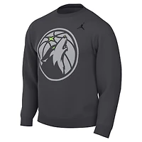 Men's Jordan Brand Anthracite Minnesota Timberwolves Statement Edition Sweatshirt