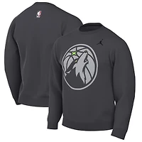 Men's Jordan Brand Anthracite Minnesota Timberwolves Statement Edition Sweatshirt