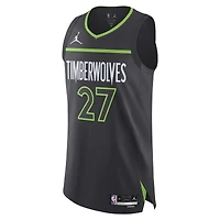 Men's Jordan Brand Rudy Gobert Anthracite Minnesota Timberwolves Authentic Jersey - Statement Edition
