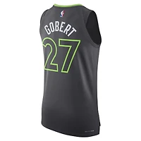 Maillot authentique Jordan Brand Rudy Gobert Anthracite Minnesota Timberwolves pour homme - Édition Statement