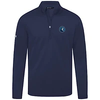 Haut à fermeture éclair quart de tour Heron bleu marine des Timberwolves du Minnesota pour homme