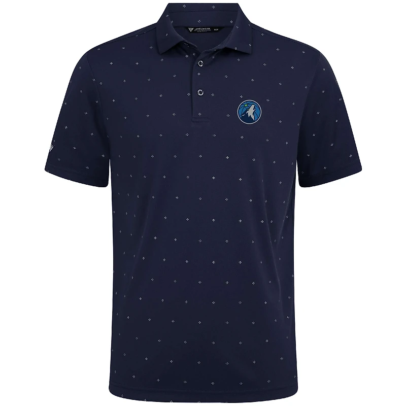 Polo Vision bleu marine des Timberwolves du Minnesota pour homme