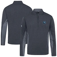 Haut à fermeture éclair quart de tour gaufrée 2.0 pour homme, bleu marine, des Timberwolves du Minnesota
