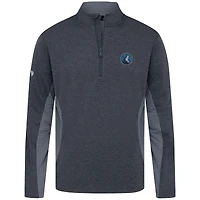 Haut à fermeture éclair quart de tour gaufrée 2.0 pour homme, bleu marine, des Timberwolves du Minnesota