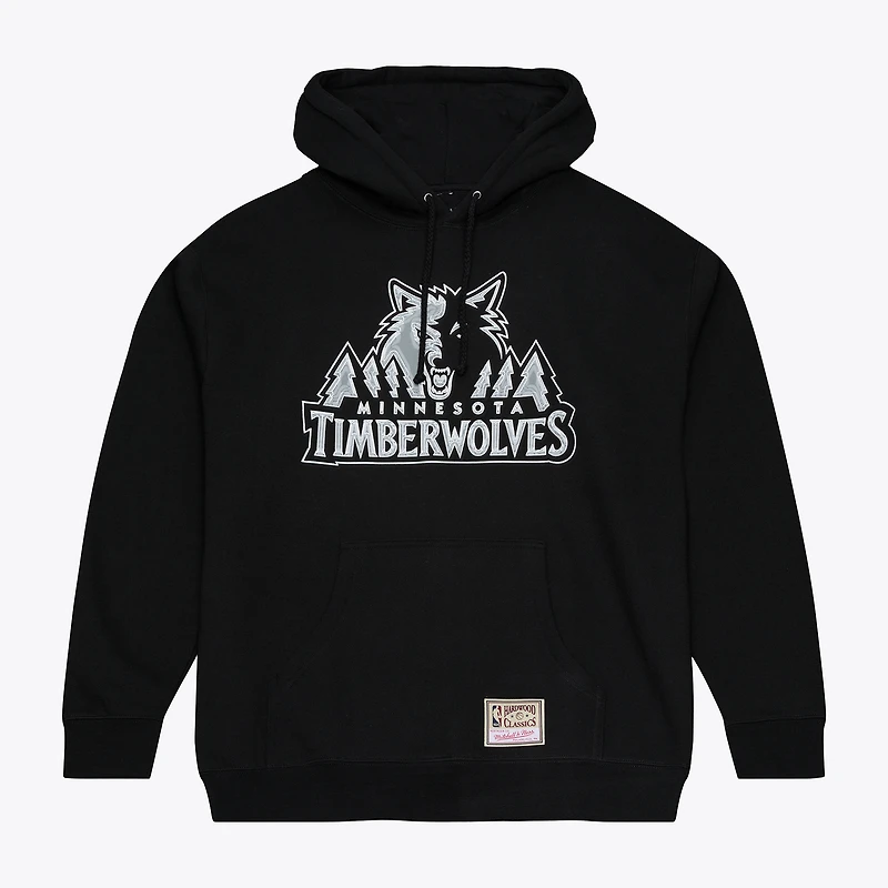 Men's Mitchell & Ness Black Minnesota Timberwolves Chrome Hoodie