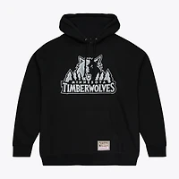 Men's Mitchell & Ness Black Minnesota Timberwolves Chrome Hoodie