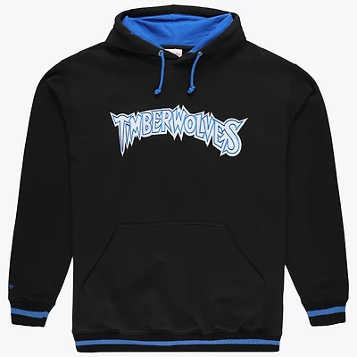 Men's Mitchell & Ness Black Minnesota Timberwolves Hardwood Classics Big Tall Hoodie