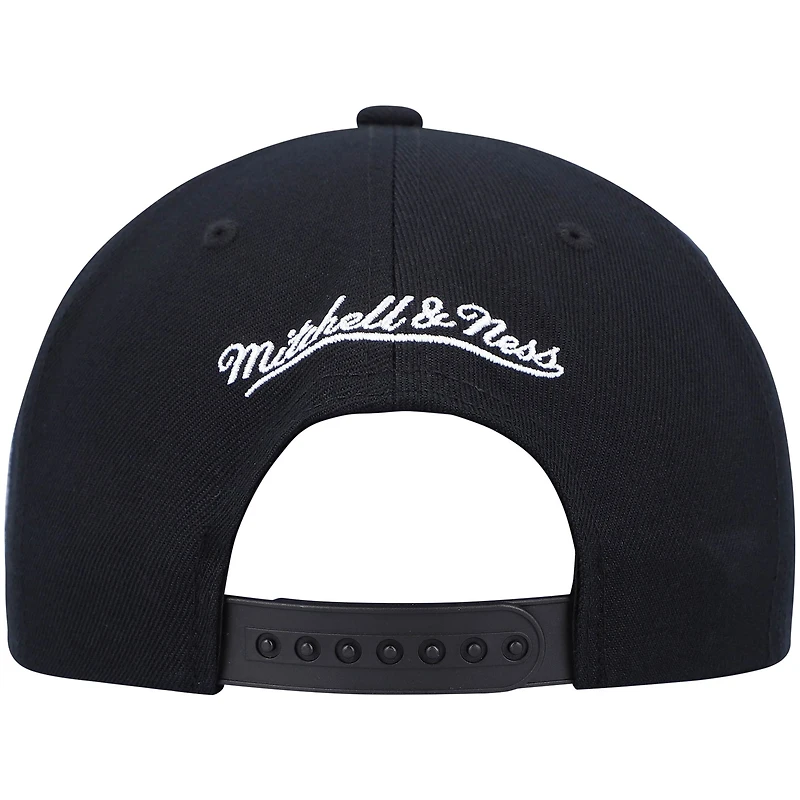 Casquette snapback Mitchell & Ness Hardwood Classics Script 2.0 noire pour homme, Minnesota Timberwolves