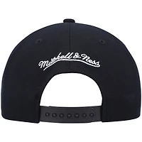Casquette snapback Mitchell & Ness Hardwood Classics Script 2.0 noire pour homme, Minnesota Timberwolves