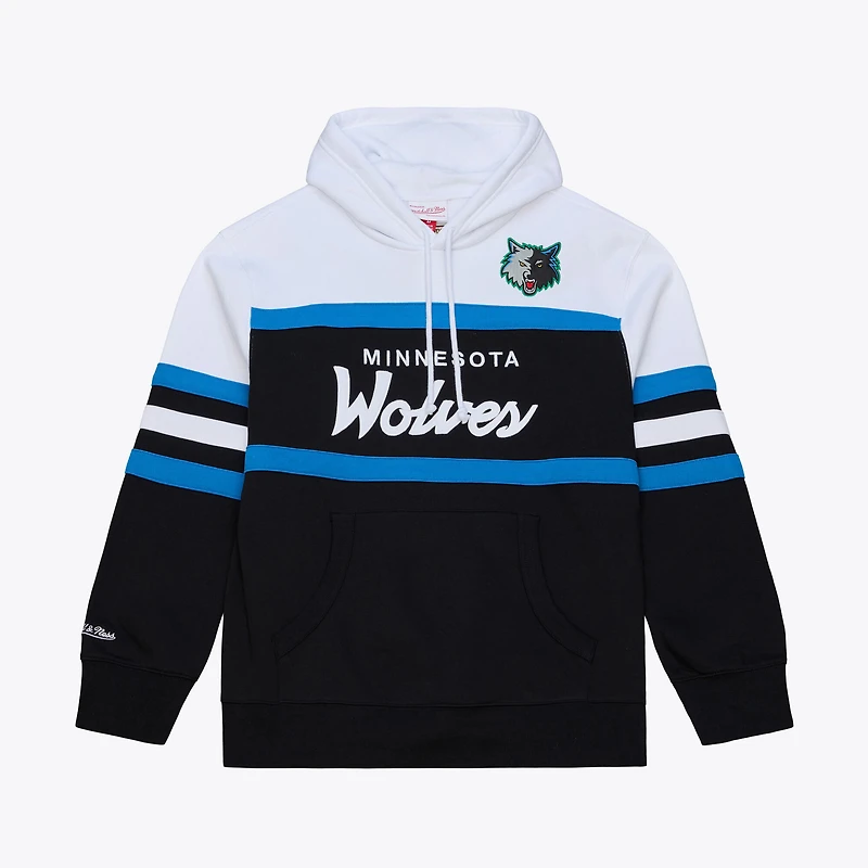 Sweat à capuche noir Mitchell & Ness pour homme