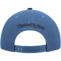 Casquette snapback Mitchell & Ness Hardwood Classics Team Two-Tone 2.0 bleue et noire pour homme, Minnesota Timberwolves