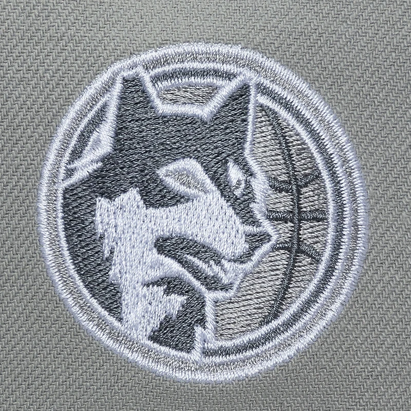 Men's Mitchell & Ness Gray Minnesota Timberwolves Thunderstorm Head Coach Pro Crown Snapback Hat