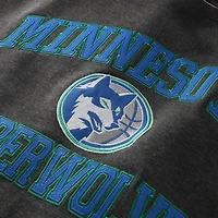 Men's Mitchell & Ness Heather Charcoal Minnesota Timberwolves Hardwood Classics Big Tall Crewneck Sweatshirt