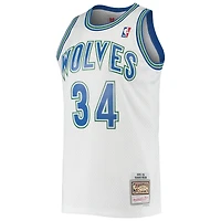 Men's Mitchell & Ness Isaiah Rider White Minnesota Timberwolves 1995/96 Hardwood Classics Swingman Jersey