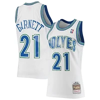 Maillot Swingman Mitchell & Ness Kevin Garnett pour hommes, blanc, Minnesota Timberwolves 1995/96 Hardwood Classics