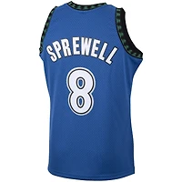 Men's Mitchell & Ness Latrell Sprewell Blue Minnesota Timberwolves 2003/04 Hardwood Classics Swingman Jersey