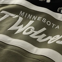 Men's Mitchell & Ness Olive/Black Minnesota Timberwolves Double Clutch Head Coach Hoodie