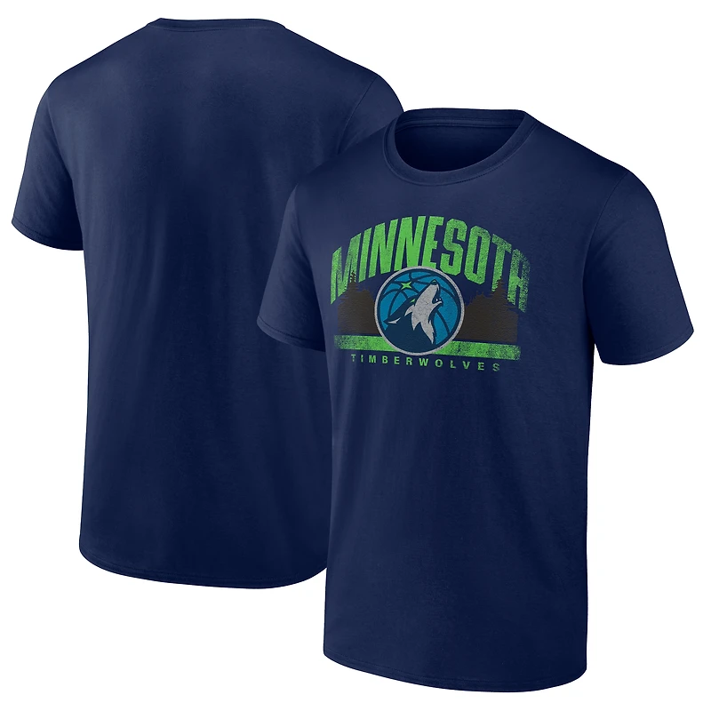 Men's  Navy Minnesota Timberwolves Full Court Press T-Shirt