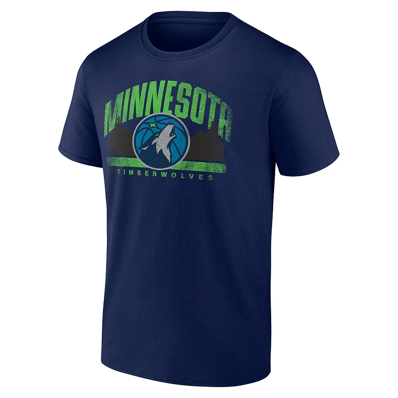 Men's  Navy Minnesota Timberwolves Full Court Press T-Shirt