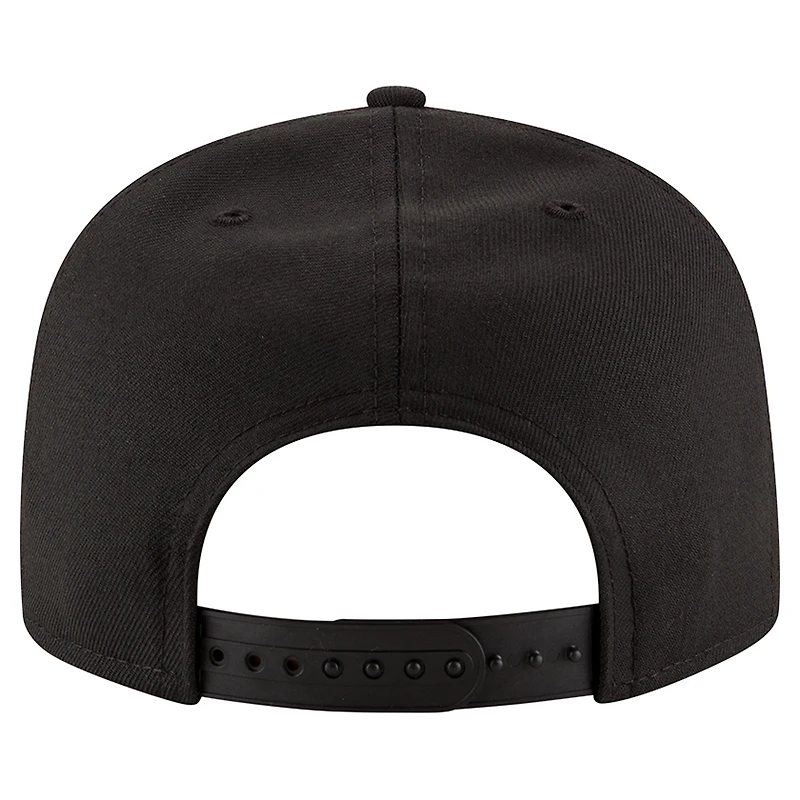 Men's New Era Black/White Minnesota Timberwolves 9FIFTY Snapback Hat