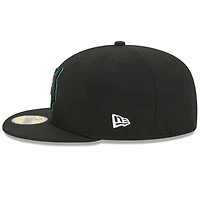 Casquette ajustée New Era noire Minnesota Timberwolves 2025/26 Classic Edition Jersey Hook 59FIFTY pour homme