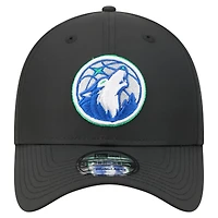 Men's New Era Gray Minnesota Timberwolves 39THIRTY Flex Hat