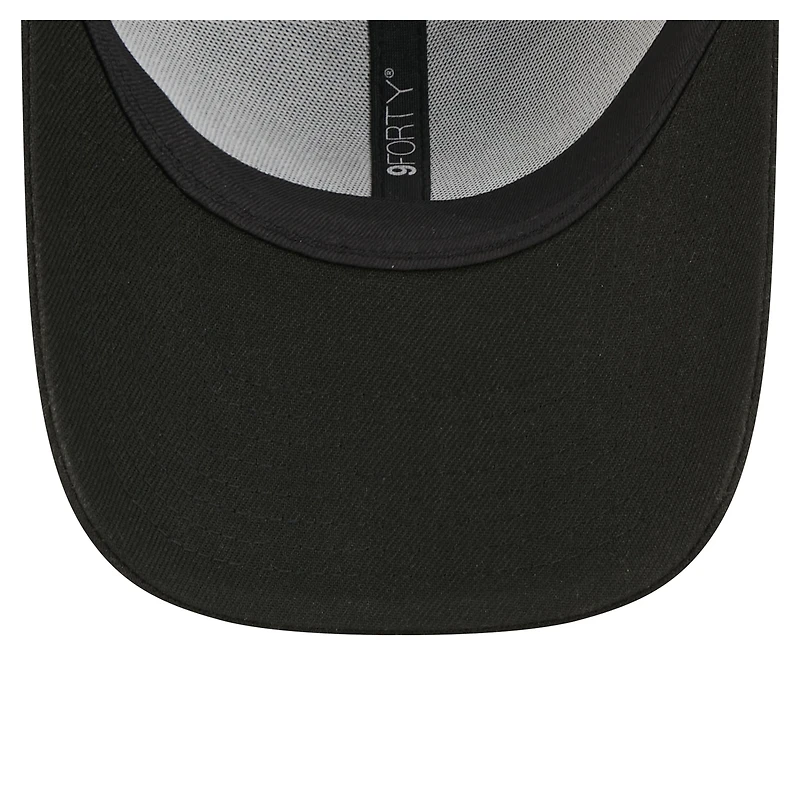 Casquette ajustable New Era 9FORTY noire pour homme, Minnesota Timberwolves