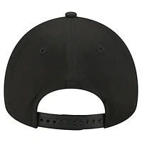 Casquette ajustable New Era 9FORTY noire Minnesota Timberwolves pour homme