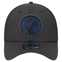 Men's New Era Black Minnesota Timberwolves Night 39THIRTY Flex Hat