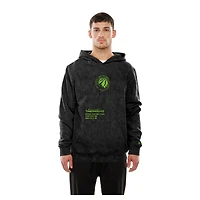 Men's New Era  Black Minnesota Timberwolves Sport Night Mineral Wash Pullover Hoodie