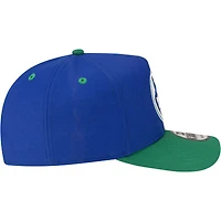 Men's New Era  Blue/Green Minnesota Timberwolves 80s Throwback A-Frame 9FIFTY Snapback Hat