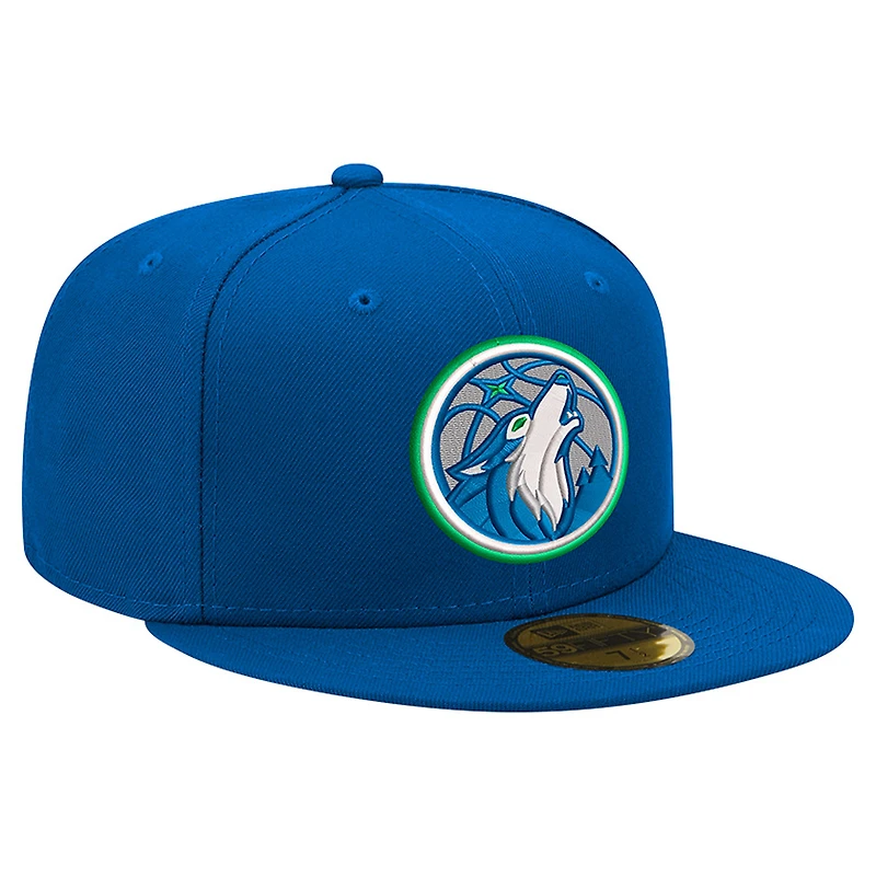 Men's New Era Blue Minnesota Timberwolves 59FIFTY Fitted Hat