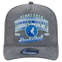 Casquette snapback pré-courbée 9FIFTY des Minnesota Timberwolves de New Era pour homme, couleur anthracite