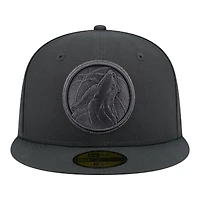 Casquette ajustée New Era 59FIFTY pour homme, coloris anthracite Minnesota Timberwolves.