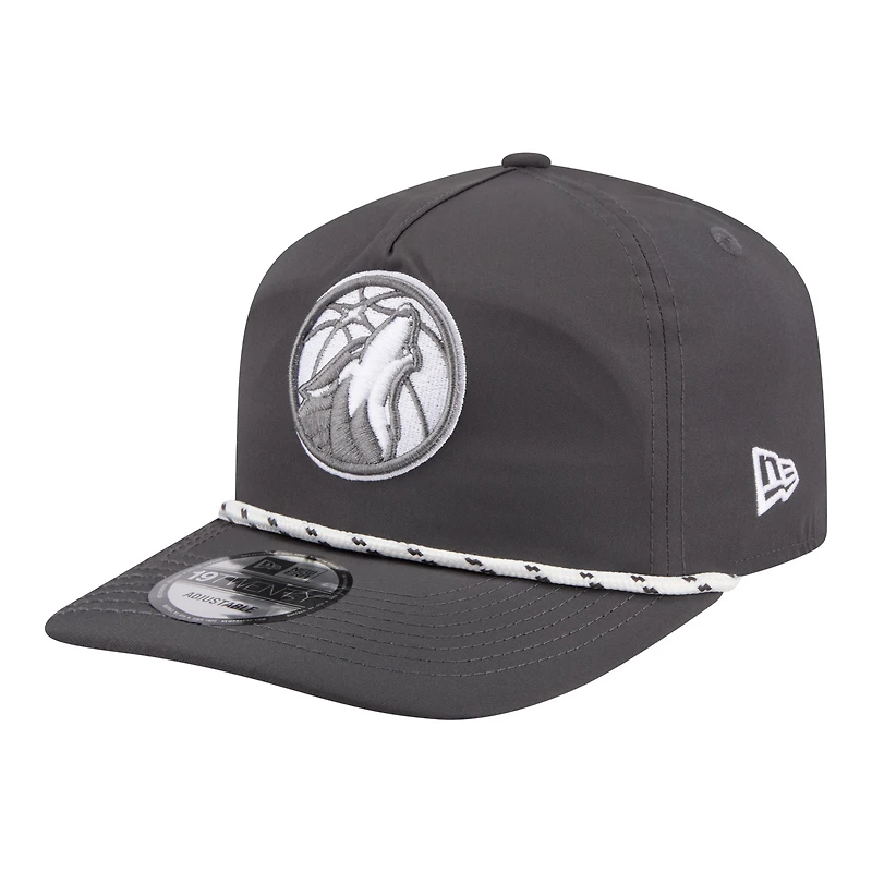 Men's New Era Graphite Minnesota Timberwolves Tonal Rope 19TWENTY Adjustable Hat