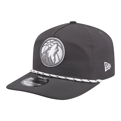 Men's New Era Graphite Minnesota Timberwolves Tonal Rope 19TWENTY Adjustable Hat