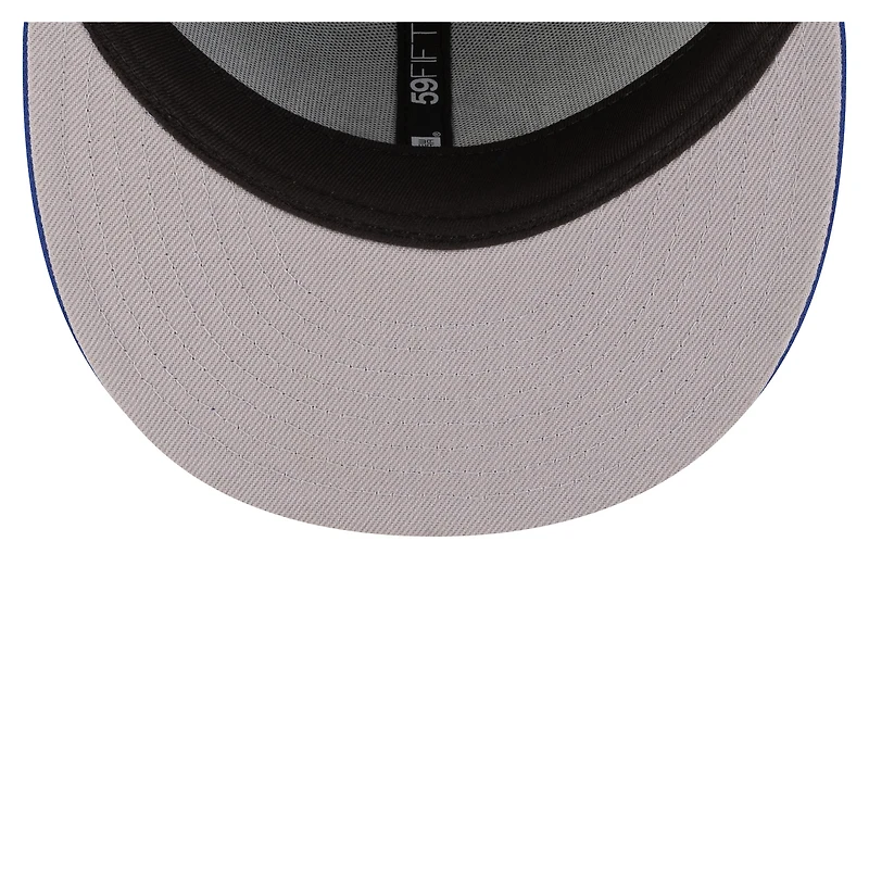 Casquette ajustée New Era verte et bleue pour homme Minnesota Timberwolves, style années 80, modèle 59FIFTY.