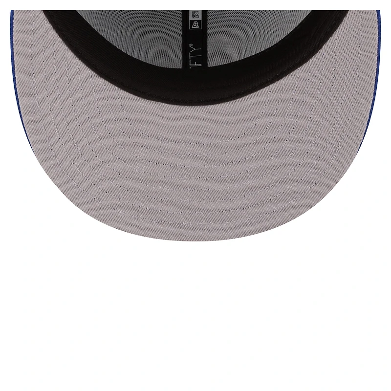 Casquette ajustée New Era 59FIFTY pour homme, verte et bleue, Minnesota Timberwolves, style années 80, motif girouette.