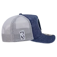 Men's New Era  Navy/White Minnesota Timberwolves Washed Meshback 9FIFTY Adjustable Hat