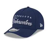 Casquette ajustable New Era bleu marine Minnesota Timberwolves 2025 NBA Draft M-Crown A-Frame 9FORTY pour homme