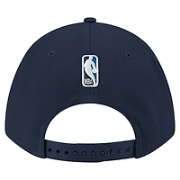 Casquette ajustable New Era 9FORTY Stock M-Crown bleu marine pour homme des Minnesota Timberwolves