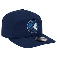 Casquette ajustable New Era 19TWENTY en coton bleu marine pour homme, Minnesota Timberwolves