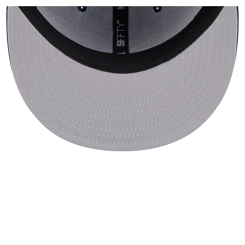 Casquette ajustée New Era 59FIFTY bleu marine des Minnesota Timberwolves pour homme