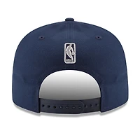 Casquette Snapback 9FIFTY couleur officielle de l'équipe Minnesota Timberwolves New Era pour hommes, bleu marine