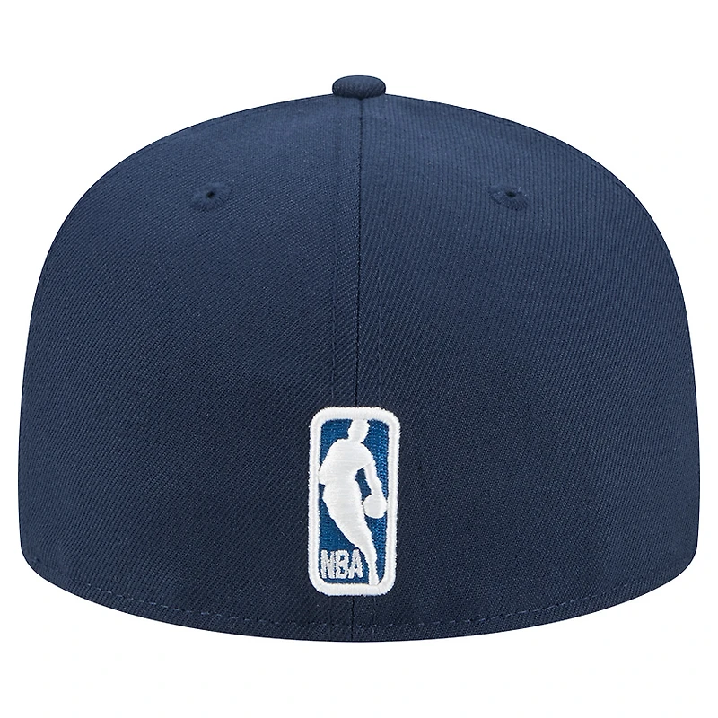 Casquette ajustée Tri-Hit 59Fifty bleu marine des Minnesota Timberwolves de New Era pour homme