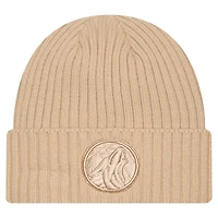 Men's New Era  Tan Minnesota Timberwolves Color Pack Cuffed Knit Hat